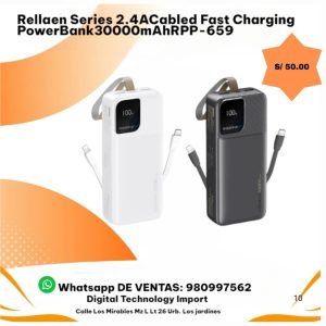 Power Bank Remax RPP-659 – Rellaen Series (30 000 mAh)