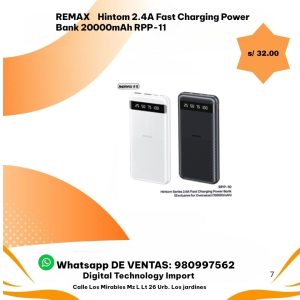 Power Bank Remax RPP-11 – HINTOM Series (20 000 mAh)